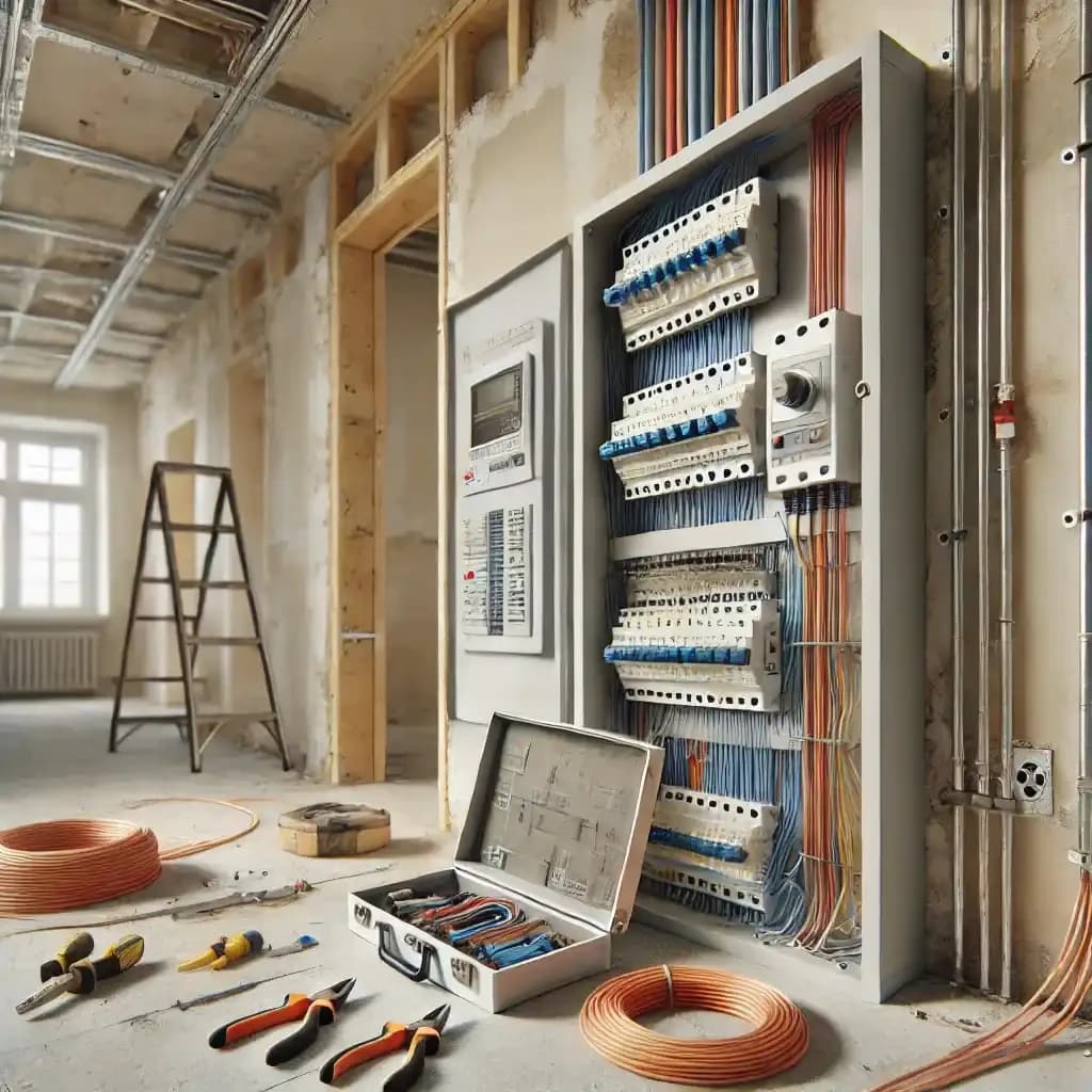 Travaux électriques dans une rénovation intérieure DOMINDY RÉNOVATION